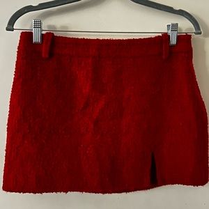 Zara Red Mini Skirt